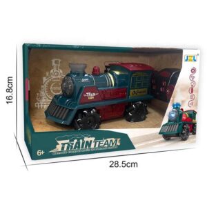 Treni me telekomandë R/C që komandohet nga 20 deri ne 30 metra, ecën në çdo rruge dhe nxjerr avull nga oxhaku...