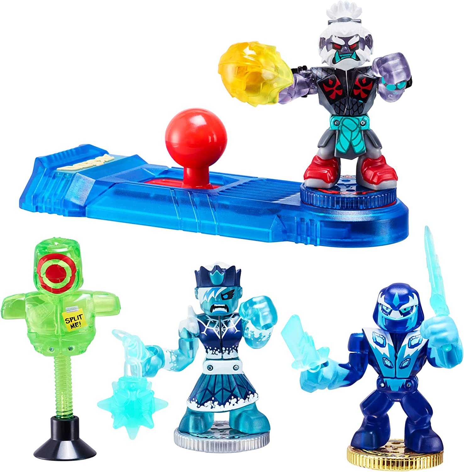 Akedo - Ultimate Arcade Warriors Starter Pack - Legendary Punch Attack - Mini Battling Action Figures - Ready, Fight, Split Strike - Image 3