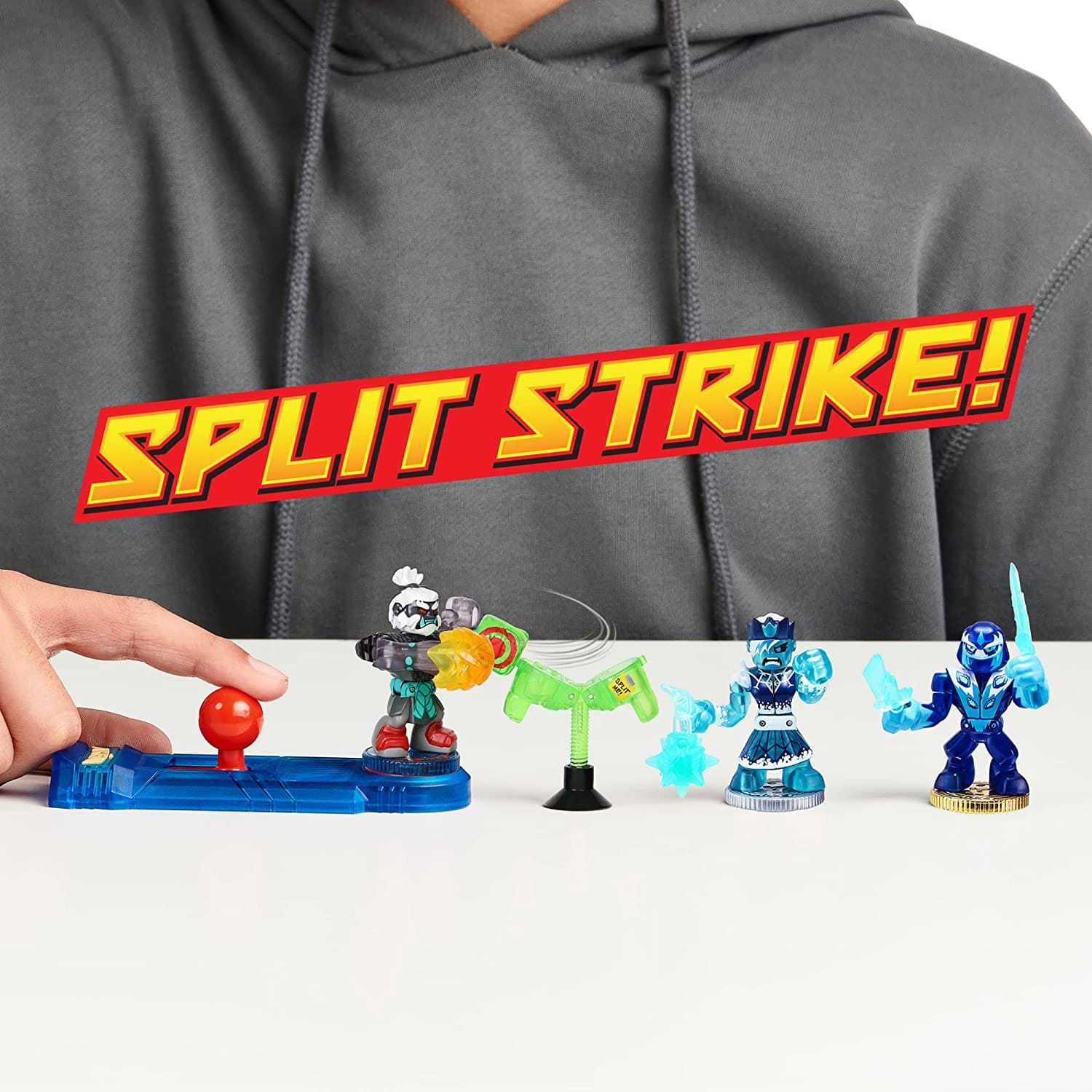 Akedo - Ultimate Arcade Warriors Starter Pack - Legendary Punch Attack - Mini Battling Action Figures - Ready, Fight, Split Strike - Image 4