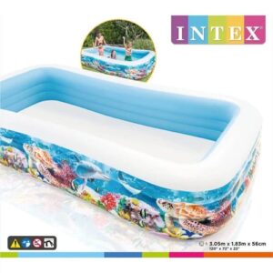 Intex 58485 Inflatable Pool Swimming Center Happy Fish Family Pool