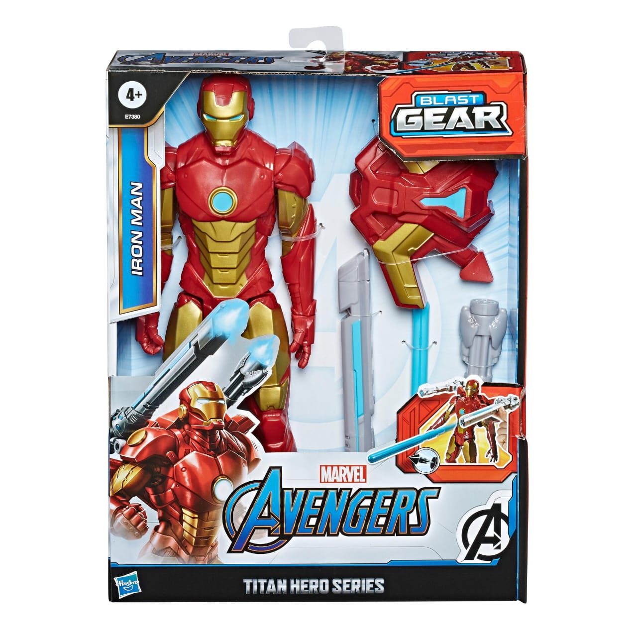 Marvel Avengers Titan Hero Series Blast Gear Iron Man Action Figure, 12-Inch Toy, For Kids Ages 4 And Up