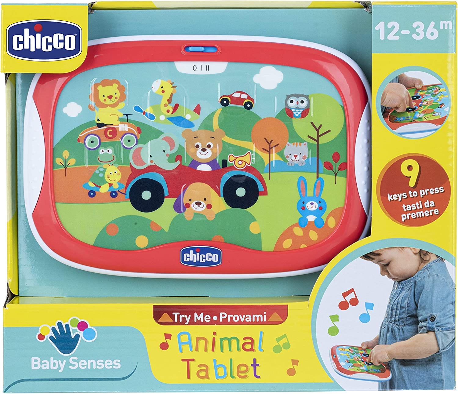 Chicco Gioco Tablet Degli Animali, Elettronico Parlante Con Contenuti Divertenti Sugli Animali, Batterie Incluse, 12-36 Mesi, Multicolore - Image 4
