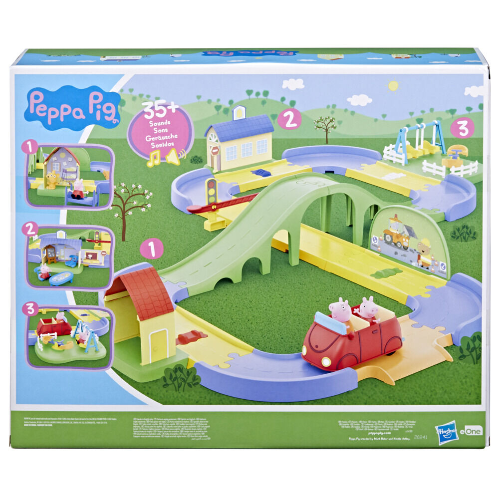 Peppa Pig All Around Peppa's Town Set with Adjustable Track; Includes Vehicle and 1 Figure (English) - Image 5