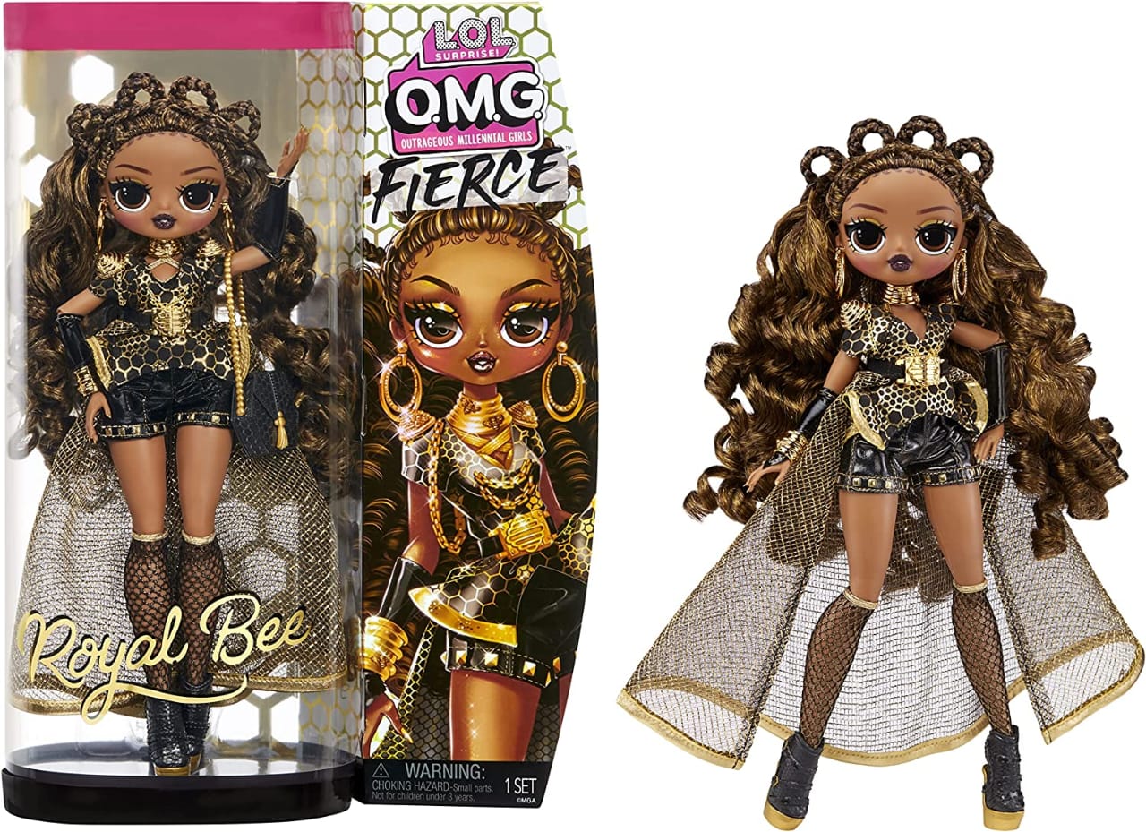 LOL Surprise OMG Fierce Royal Bee Fashion Doll with Surprises