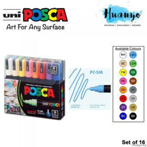 Markera Uni POSCA - PC-5M - Set of 16 - In Plastic Wallet - Starter Set...