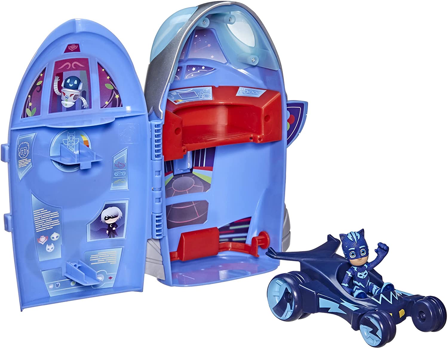PJ Masks 2-in-1 HQ Playset, Headquarters and Rocket