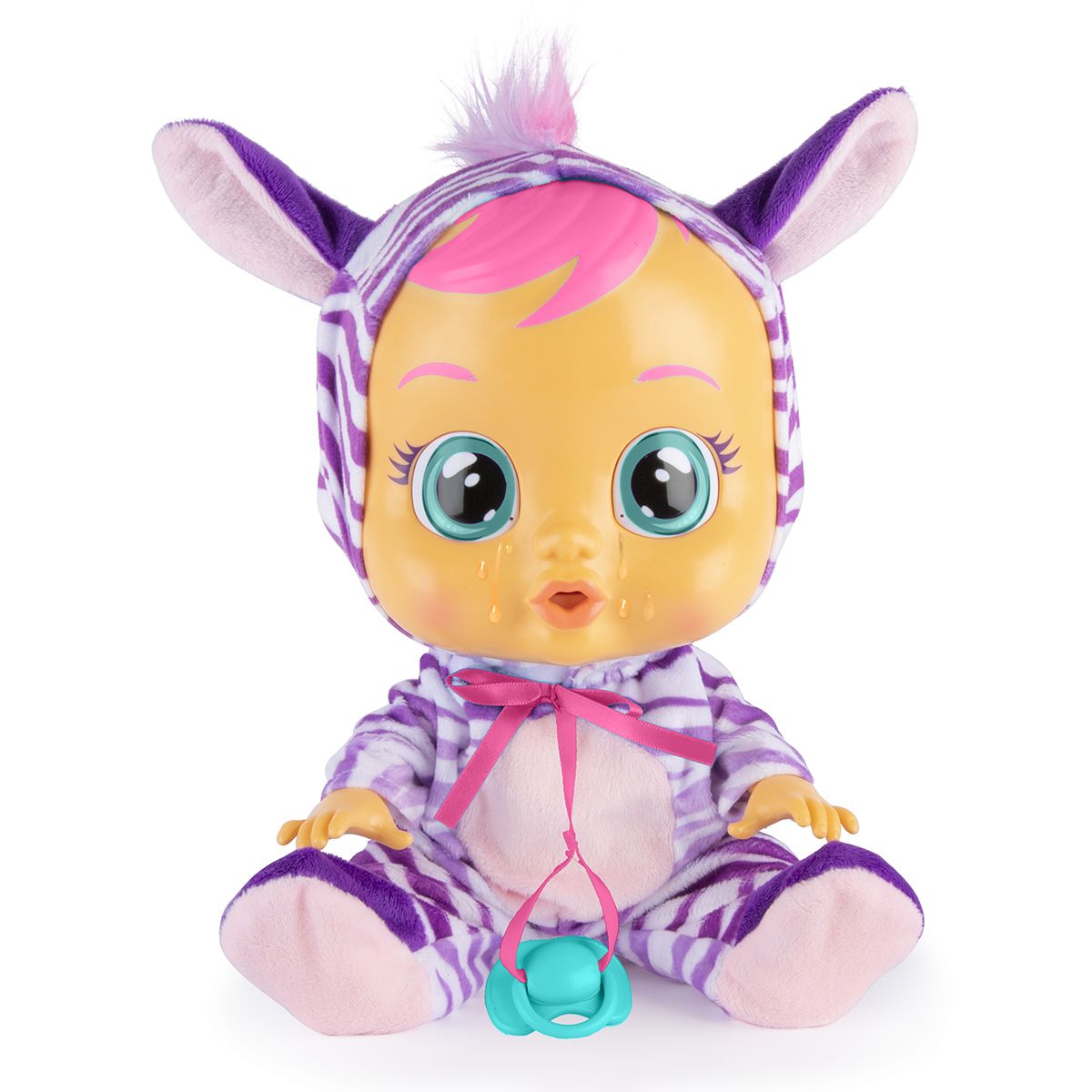 Cry Babies Zena wearing fun Purple Zebra pajama's! - Image 2