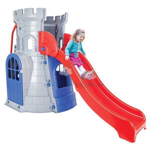 Set kështjellë + rrëshkitëse Slide Castle Slide Grey Pilsan