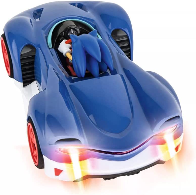 Macchina Telecomandata Sonic The Hedgehog By Carrera RC con Batteria Ricaricabile USB, Telecomando 2.4 Ghz, Luci - Image 4