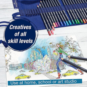 Set roll lapsa Pencil Rolls – Goldfaber Aqua & Colour Pencils – Faber-Castell