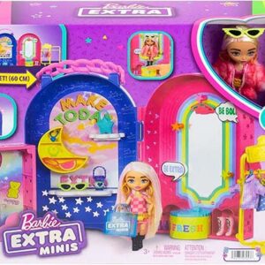 Barbie Extra Minis Playset, Boutique with Mini Doll, Clothes and Accessories NEW