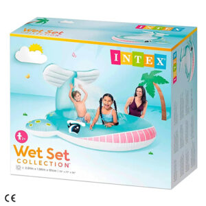 Pishinë balenë 57440  Whale Spray Pool Intex