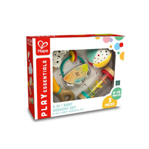 Set për bebe Hape - 5-In-1 Baby Sensory Set