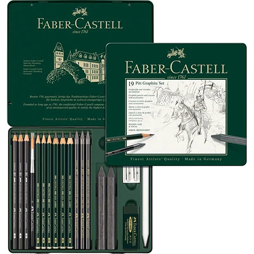Set of 19 Pitt Graphite 112973 Faber Castell