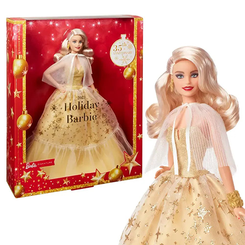 Kukull glamur Barbie - Signature Holiday Collectible Blond Doll Mattel