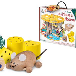 Lodër druri Baby wood tha house of the mouse Montessori Lisciani
