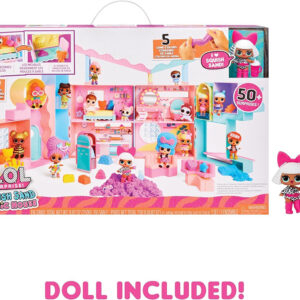 Set i me rërë kinetike LOL Surprise Squish Sand Magic House with Tot Diva - Playset with Collectible Doll, Squish Sand