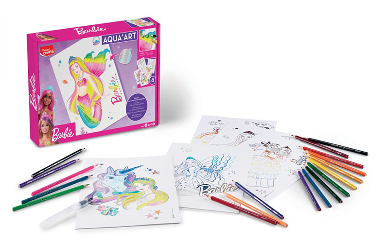 Set arti me ujë Aqua Art Barbie watercolor paints – Barbie painting