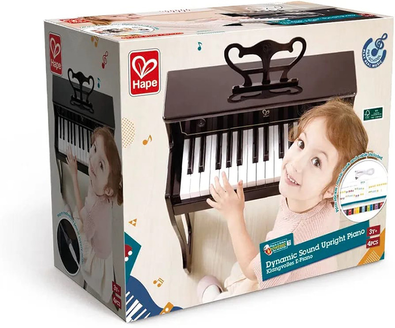 Piano E0631 Dynamic Sound Upright Piano Musical Toy Hape