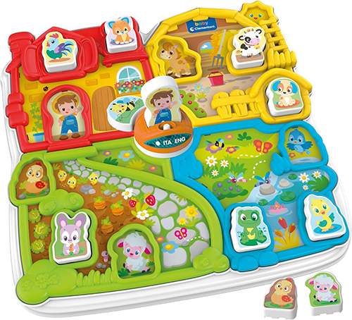 Lodër edukative Baby Animal Farm, Light and Sound, Interactive Education Clementoni - Image 2