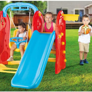 Set lojrash 4 në 1, 4-In-1 Kids Garden Playground Set Dolu