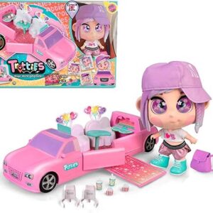 Set Trotties Emma with Limo, New York and Her Pop Up Mobile Limousine