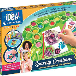 Stikera Sparkly Creations: Create Personalised 3D Gem Stickers for Bags, School Supplies & More! CLEMENTONI