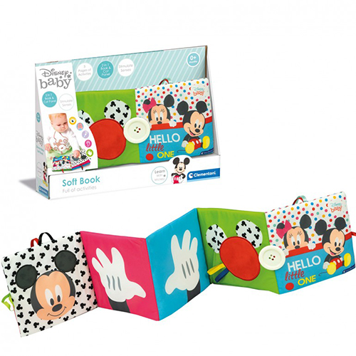 Libër i butë soft book full activities Disney Baby Clementoni