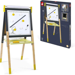 Tabelë druri nga 2 anë splash adjustable (Taupe and Green) Janod