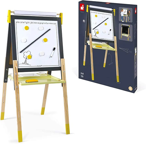 Tabelë druri nga 2 anë splash adjustable (Taupe and Green) Janod