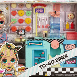 Kukulla Lol Surprise OMG to-Go Diner Playset with 45+ Surprises- Miss Sundae Exclusive Fashion Doll with Color Change