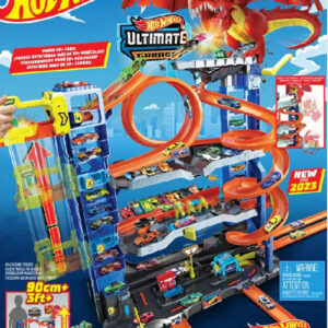 Garazhi City Ultimate Garage Playset with 2 Die-Cast Cars Hot Wheels