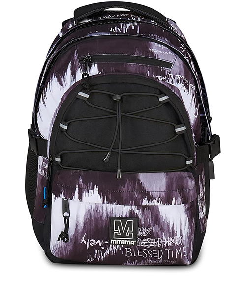 Çantë shkolle shpine BDBF GLITCH, Nero Mitama