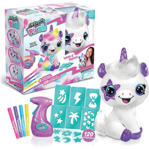 Pelush me ngjyrosje,  Airbrush Plush Unicorn Canal Toys
