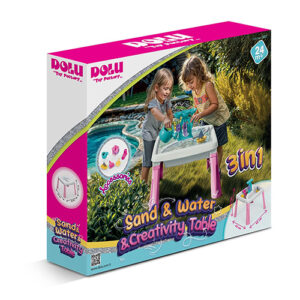 Tavolinë 3 në 1 Sand Water Creativity Table Childrens Kids Outdoor Playset Activity Toy - Pink