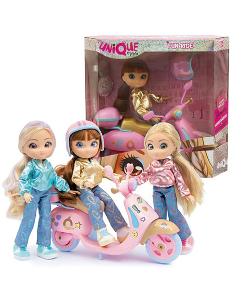 Unique Eyes Fun Ride Scooter Playset with Doll