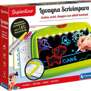 Tabela shkruaj dhe mëso, lavagna scrivi e impara Clementoni