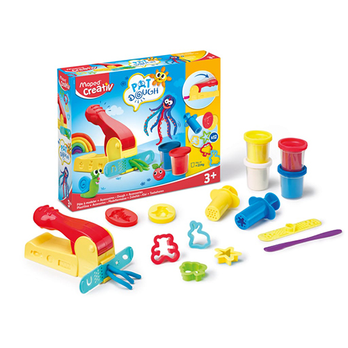 Plastelina + aksesorë 4 x 56 g Modelling Clay Maped CREATIV