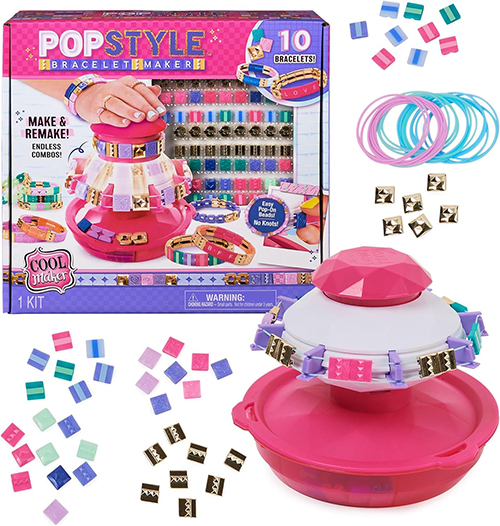 Cool Maker PopStyle Bracelet Maker, 170 Stylish Beads, 10 Bracelets