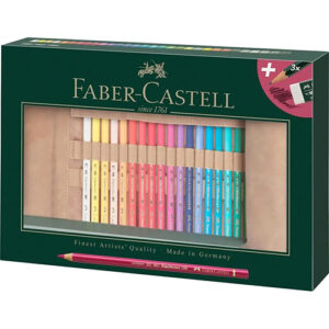 Set pikture Faber-Castell Polychromos Artists‘ Colour Pencils Set of 30 & Pencil Roll 110030