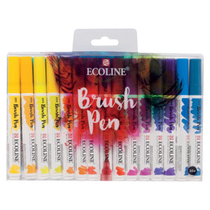 Set markera penel Ecoline Talens - Brush Pen - set of 30 additional colors