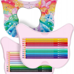 Lapsa me ngjyra Faber Castell Sparkle Colour Pencils Set of 20 in Metal Case 201971