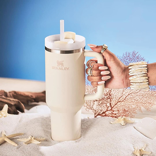 Termus origjinale oz 1.18 L Rose quarz, Black, ivory, Red Stanley - Image 11