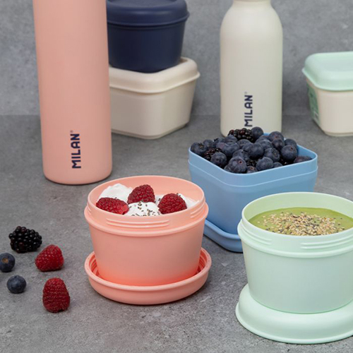 Çantë Isothermal food bag (3.5 L) with 3 lunch boxes 430 since 1918 collection, pink Milan - Image 11