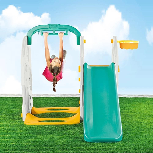 Set 4 në 1 Climbing Frame, Swing and Slide Playset Dolu - Image 3