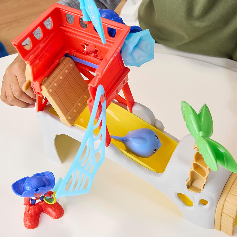 Lodër Spidey and his Amazing Friends Marvel Toys Water-Webs Spidey Island Spider-Man Playset - Image 3