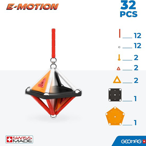 Shufra magnetike, E-emotion build your spinner Geomag - Image 3