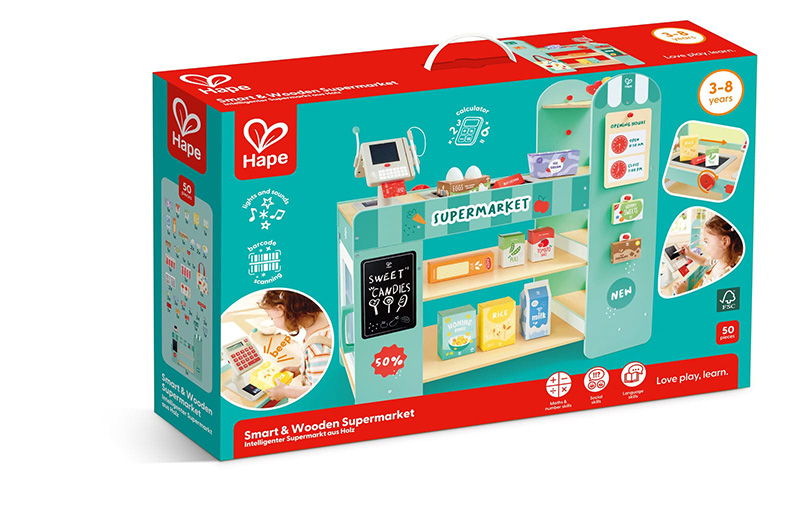 Supermarket druri i zgjuar, Smart & Wooden Supermarket Hape