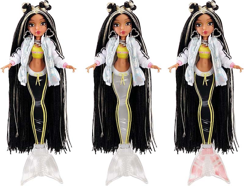 MERMAZE MERMAIDZ Jordie Color Change Fashion Doll, Stylish Hair & Tail, Poseable, Ages 4-12, 580836 , 34 cm - Image 3