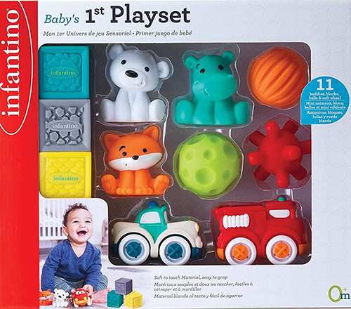 Lodra gominë ndijimet e para, Infantino First Sensory Play Set